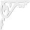 Ekena Millwork Amber Architectural Grade PVC Bracket, 5/8"W X 8"D X 8"H BKTP01X08X08AE - alternate 3